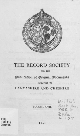 The Register of Estates of Lancashire Papists, 1717-1788