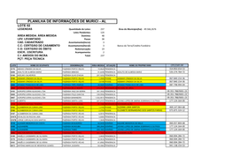 Planilha De Informações De Murici