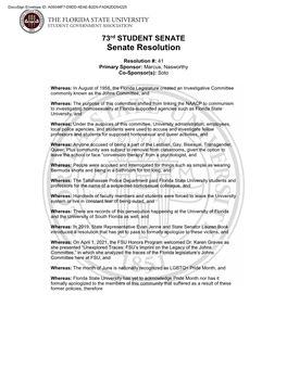 Senate Resolution