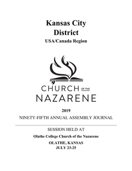 Kansas City District Church of the Nazarene, I Hereby Declare the Official Organization of the Ridge Community Church of the Nazarene