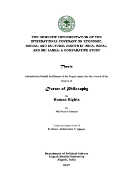 Doctor of Philosophy