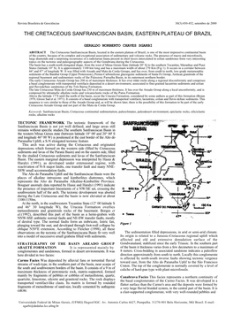 The Cretaceous Sanfranciscan Basin, Eastern Plateau of Brazil