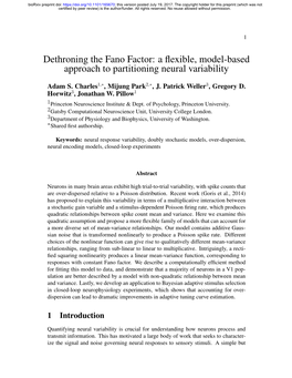 Dethroning the Fano Factor: a Flexible, Model-Based Approach To