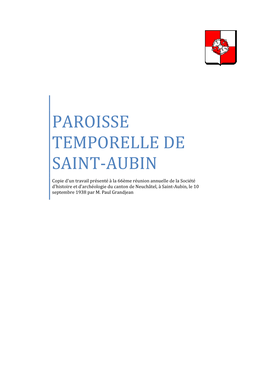 Paroisse Temporelle De Saint-Aubin