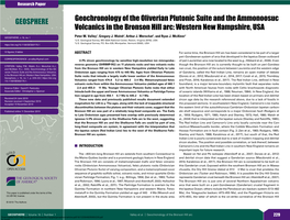 Geochronology of the Oliverian Plutonic Suite and the Ammonoosuc Volcanics in the Bronson Hill Arc: Western New Hampshire, USA