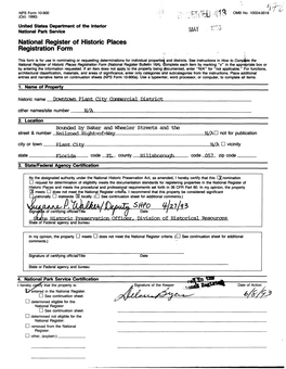 National Register of Historic Places Continuation Sheet