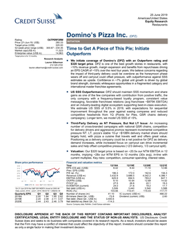Domino's Pizza Inc. (DPZ)