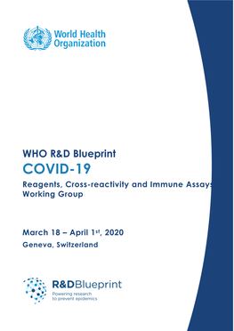 WHO R&D Blueprint