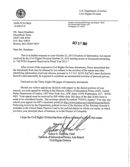 FOIA Received FY 2013 Report