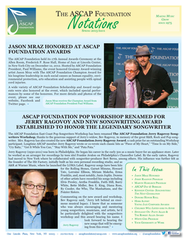 2013 Spring Newsletter.Indd