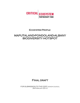 Ecosystem Profile