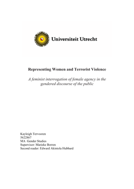 Representing Women and Terrorist Violence a Feminist Interrogation Of