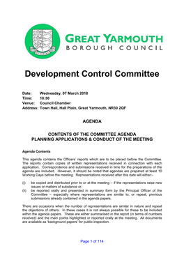 Development Control Committee