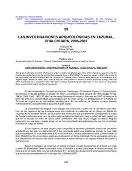 29 Las Investigaciones Arqueológicas En Tazumal