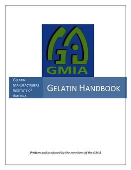 Gelatin Handbook America