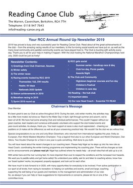 Newsletter 2019