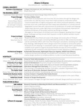 Resume & References