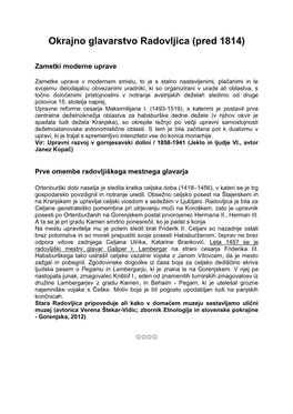 Okrajno Glavarstvo V Radovljici Izdalo Je Statistiko Umrljivosti Za L