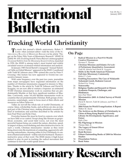 Tracking World Christianity