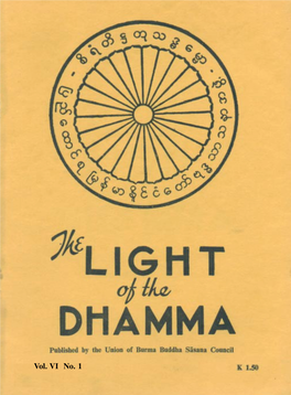 The Light of Dhamma Vol VI No. 1