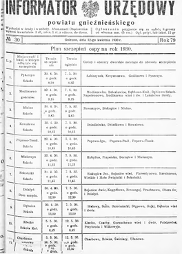 Powiatu Gnieźnieńskiego Wychodzi W Środy I W Soboty