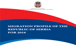 Migration Profile of the Republic of Serbia for 2016.Indd
