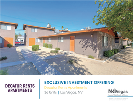 Decatur Rents Apartments APARTMENTS 36 Units | Las Vegas, NV Vegas Sauter Multifamily Advisors