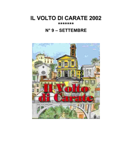 Il Volto Di Carate 2002 N° 9