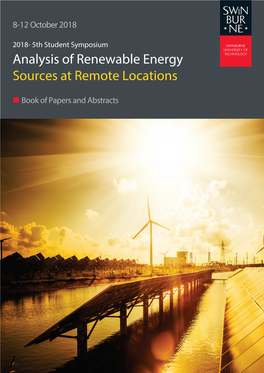 Analysis of Renewable Energy Sources at Remote Locations