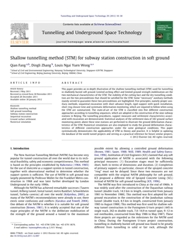 Shallow Tunnelling Method (STM) for Subway Station Construction in Soft