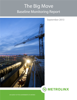 The Big Move Baseline Monitoring Report