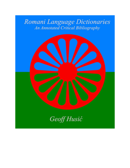 Romani Language Dictionaries