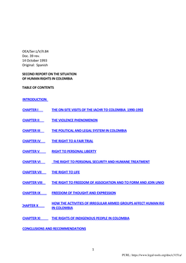 OEA/Ser.L/V/II.84 Doc. 39 Rev. 14 October 1993 Original: Spanish