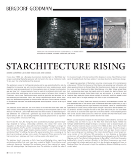 Starchitecture Rising Joseph Giovannini Lauds New York’S Cool New Condos