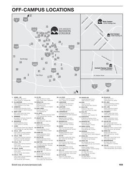 OFF-CAMPUS LOCATIONS 37 14 5 Main Campus SAYRE STREET 13356 Eldridge Ave