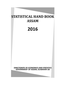 Statistical Hand Book Assam 2016