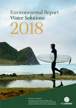 Environmental Report Water Solutions 2018