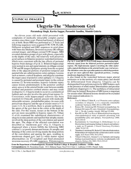 Ulegyria-The "Mushroom Gyri