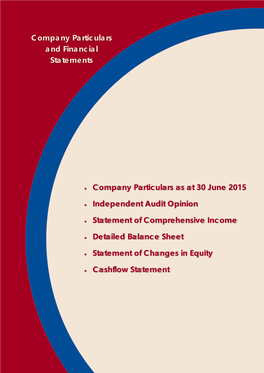 Energy and Water Ombudsman Western Australia Annual Report 2014-15 Company Particulars and Financial Statements