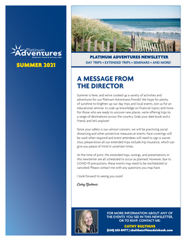 Click Here to Download the Most Current Newsletter!