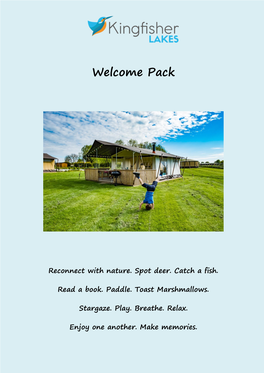 Welcome Pack GLAMPING