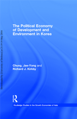 The Political Economy of Development and Environment in Korea