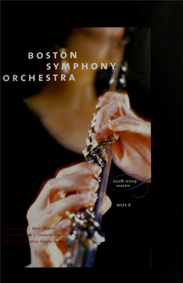 Boston Symphony Orchestra Concert Programs, Season 128, 2008