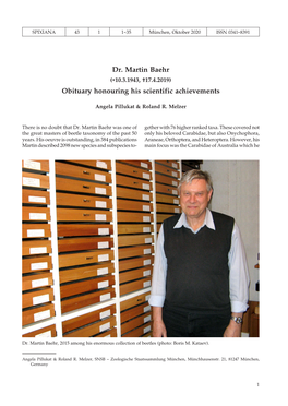 Dr. Martin Baehr