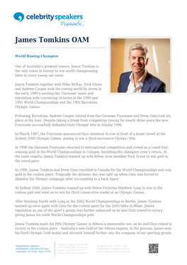 James Tomkins OAM