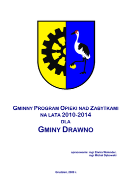 Gminny Program Opieki Nad Zabytkami Dla Gminy Drawno