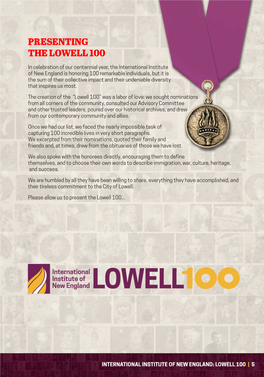 Presenting the Lowell 100