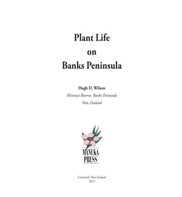Plant Life on Banks Peninsula