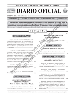 Diario Oficial SUM Ario