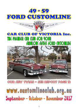 49-59 Ford Customline Car Club Presidents Achievement Award